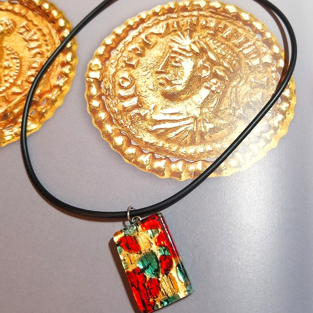 VTG Vetro De Murano Glass Made In Italy Necklace - Picture 3 of 5